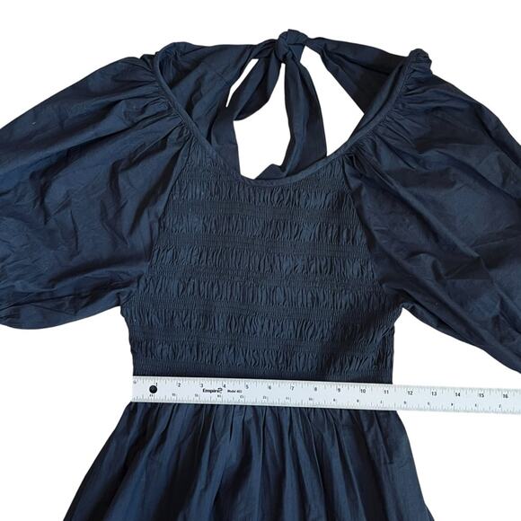 Cleobella x Catherine Schwarzenegger Women’s Sz XS Black Puff Sleeve Maxi Dress - Picture 13 of 14